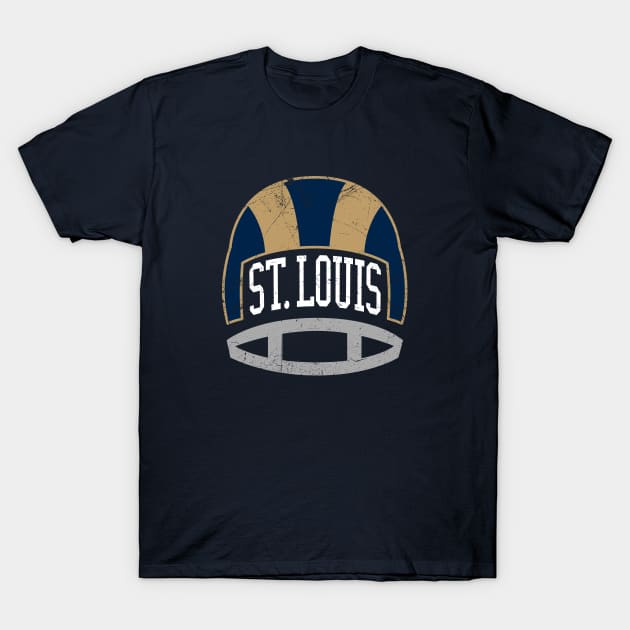 St Louis Retro Helmet - Navy T-Shirt by KFig21